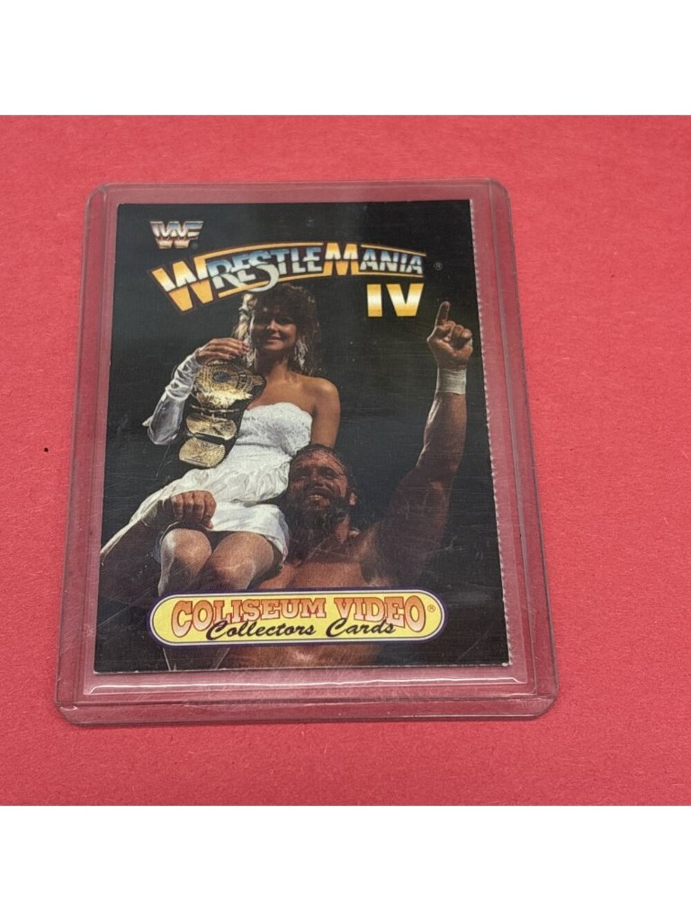 RARE Vintage 1993 WWF Coliseum Video WrestleMania IV Card Macho Man Randy SAVAGE